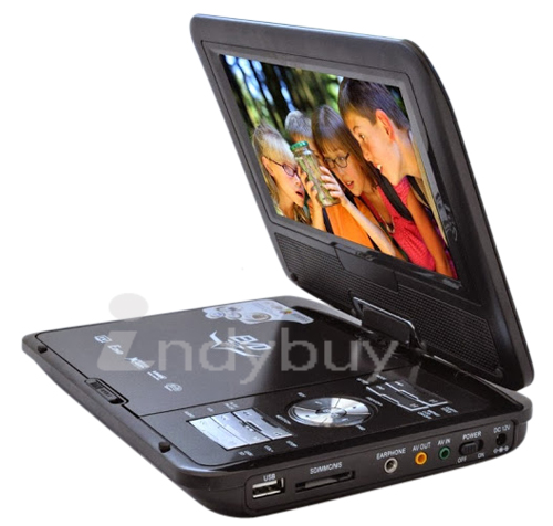 9.8 Inches Portable DVD Player with SD card & USB slot